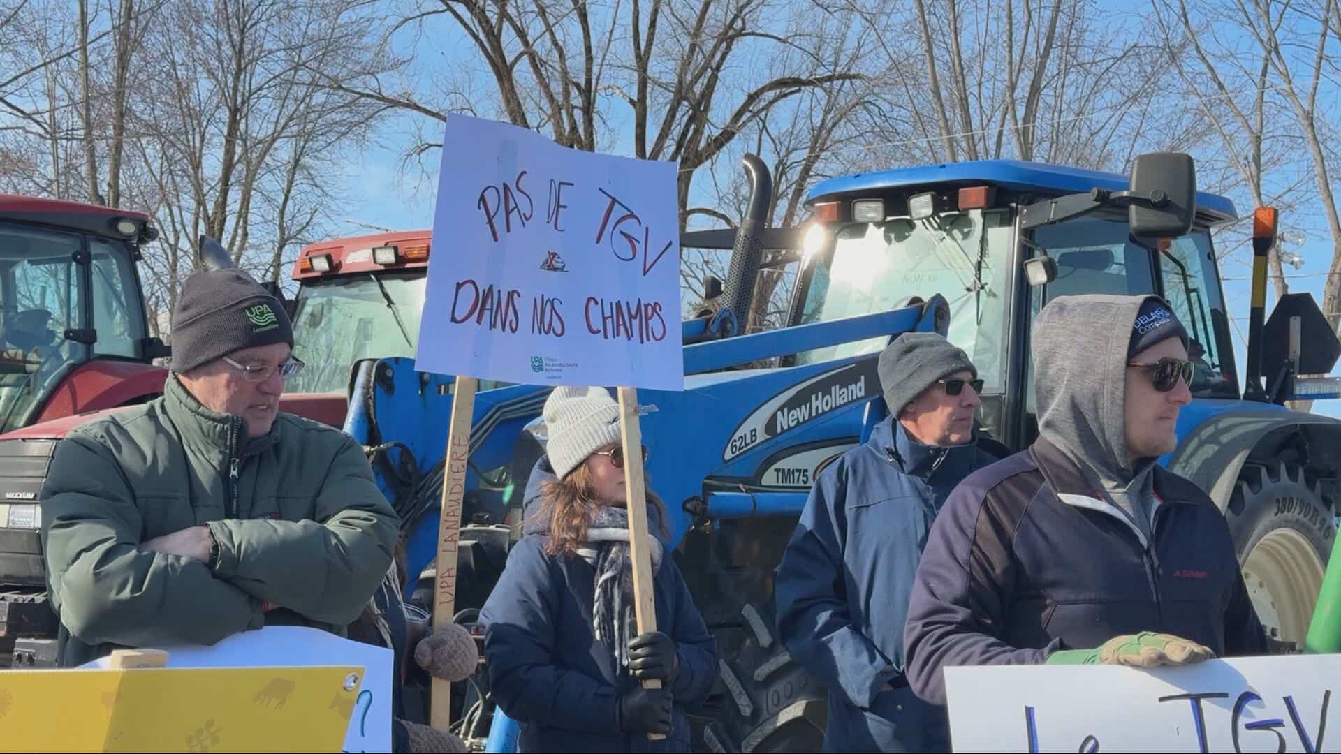 TGV Qu&eacute;bec-Toronto: des agriculteurs craignent que le train coupe leurs terres