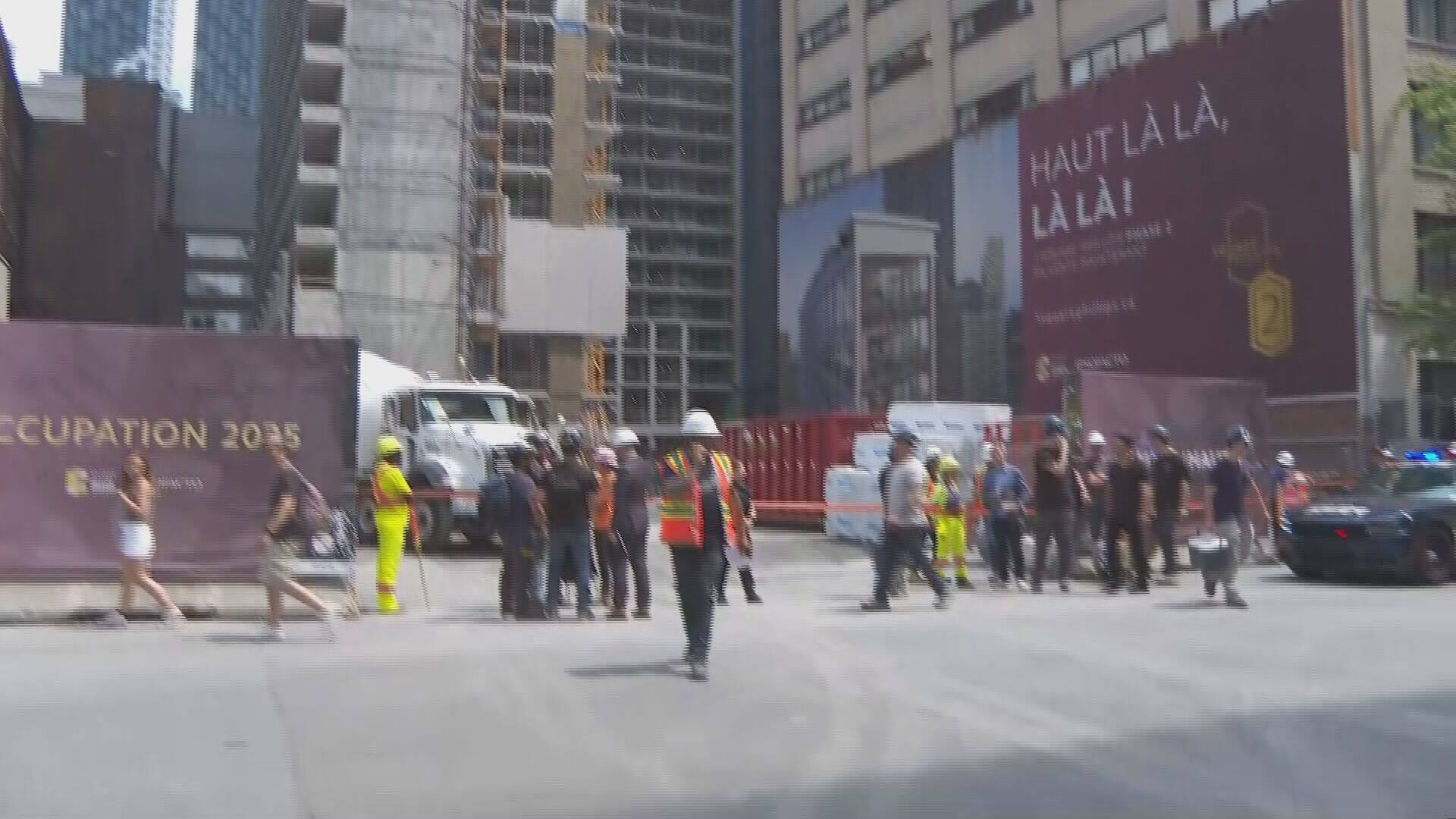 Horrible accident de travail au c&oelig;ur du centre-ville