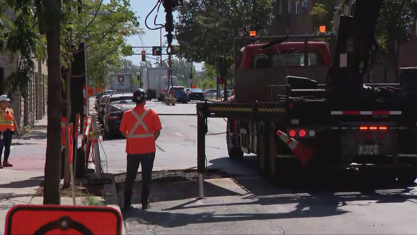 Chantier fantôme à Montréal: des cônes retirés après notre reportage