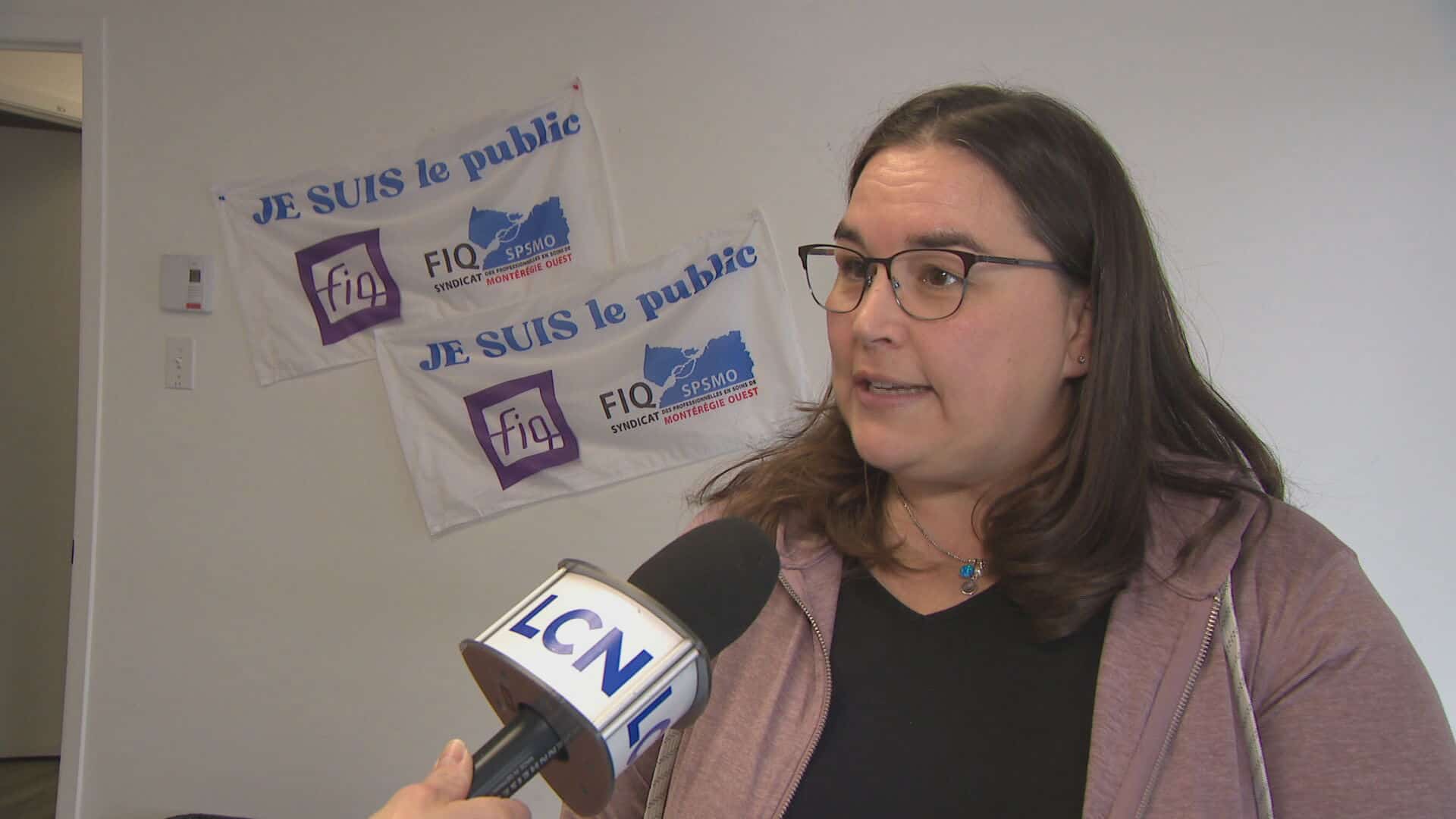 La présidente de la FIQ en Montérégie-Ouest, Mélanie Gignac