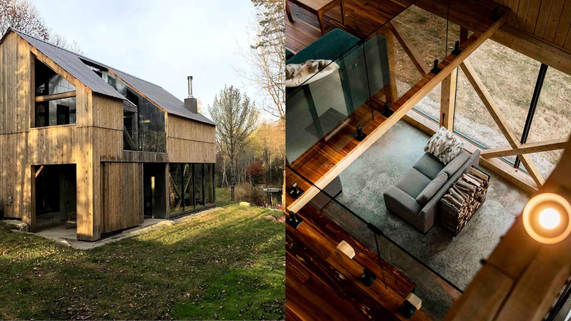 Ce chalet moderne est l'escapade automnale idéale