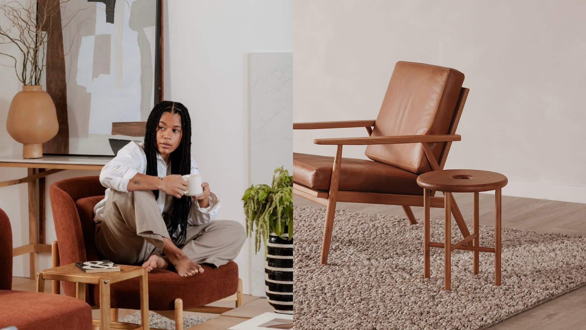 Un tabouret en chêne moderne à 50% de rabais