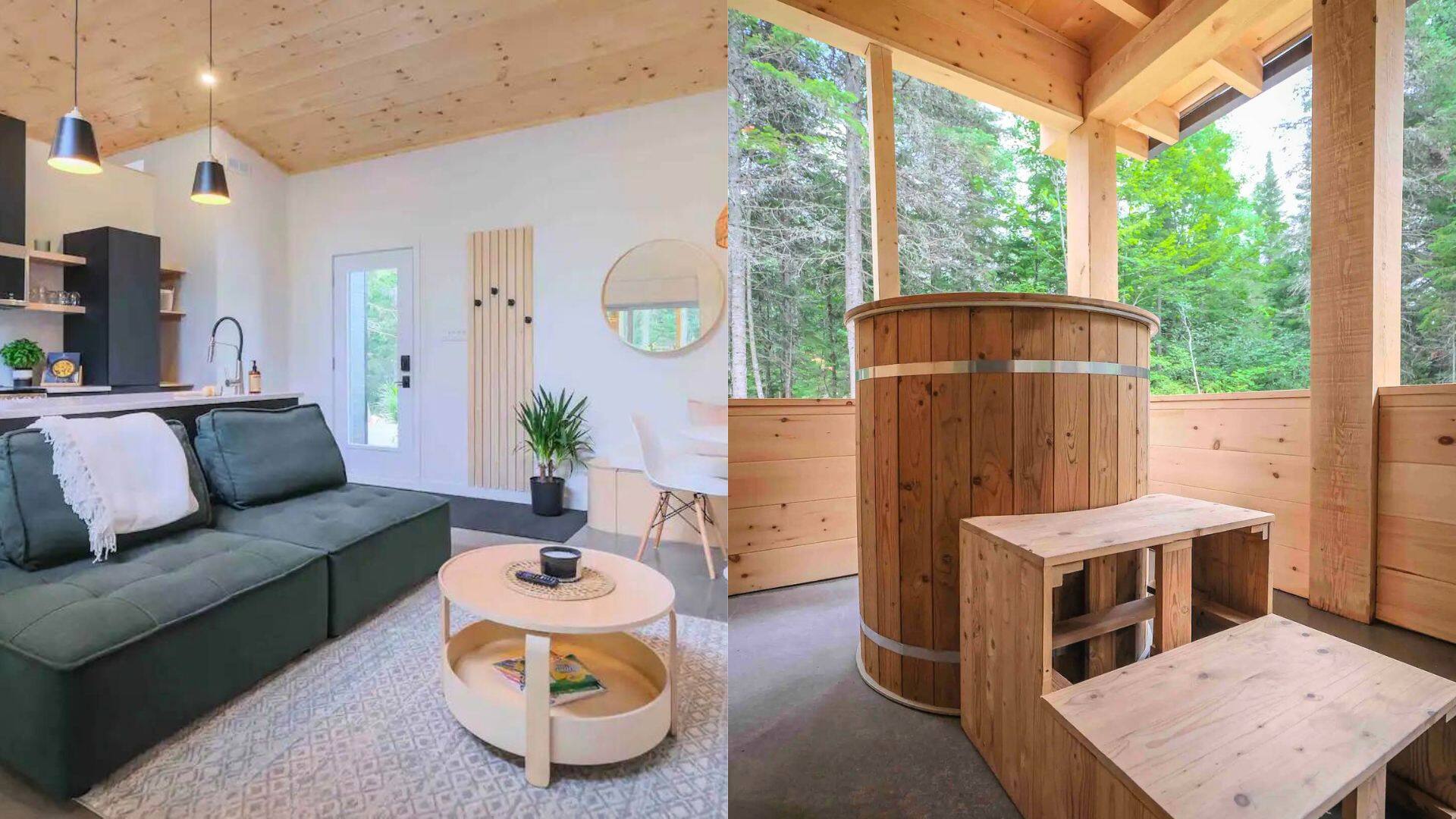 Ce chalet dans Lanaudière offre une expérience spa