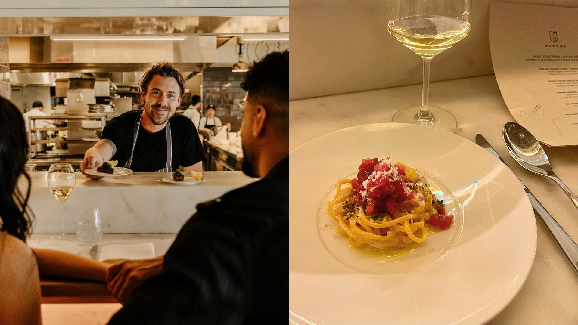 Le menu dégustation au Chef's Counter du Marcus