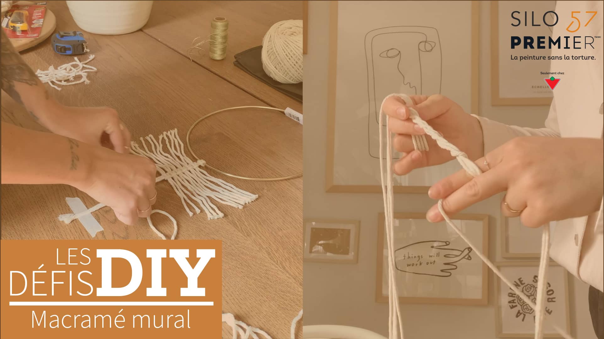 Réalisez une décoration en macramé trop belle 