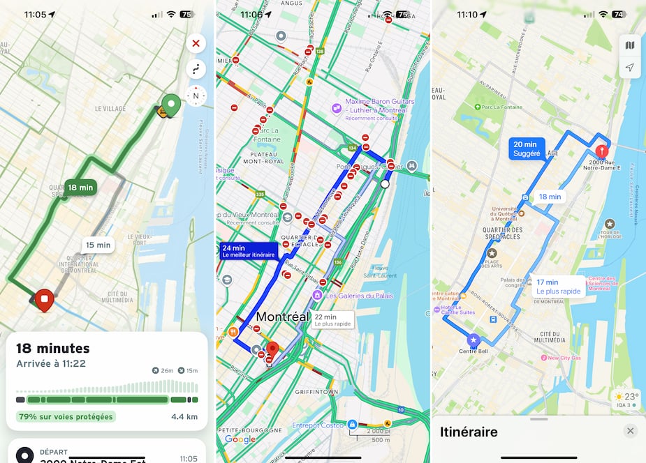 Trajet Vie sans voiture: l’application Transit propose maintenant aux ...