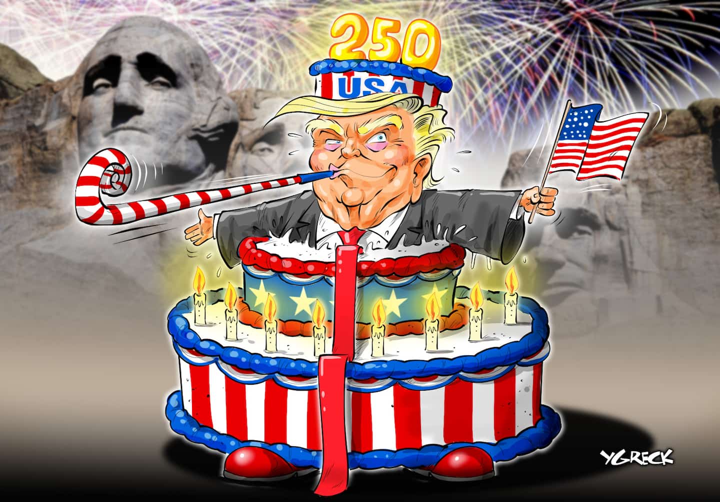 La caricature d'Ygreck