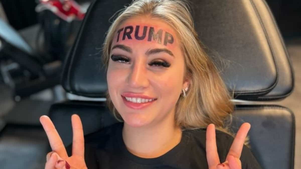 Une influenceuse sur OnlyFans se serait fait tatouer «TRUMP» en plein front