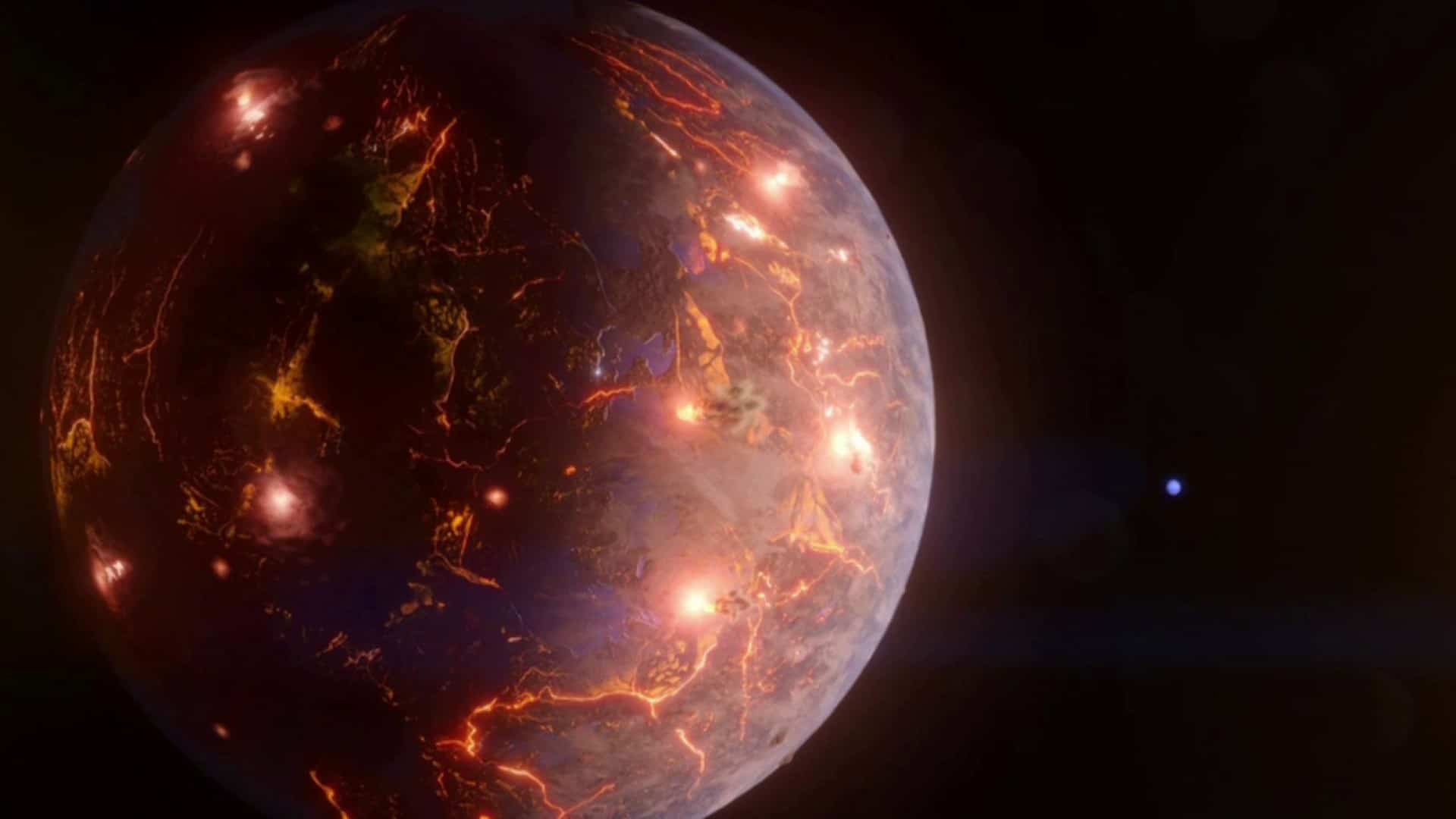 Un monde terrestre possiblement volcanique