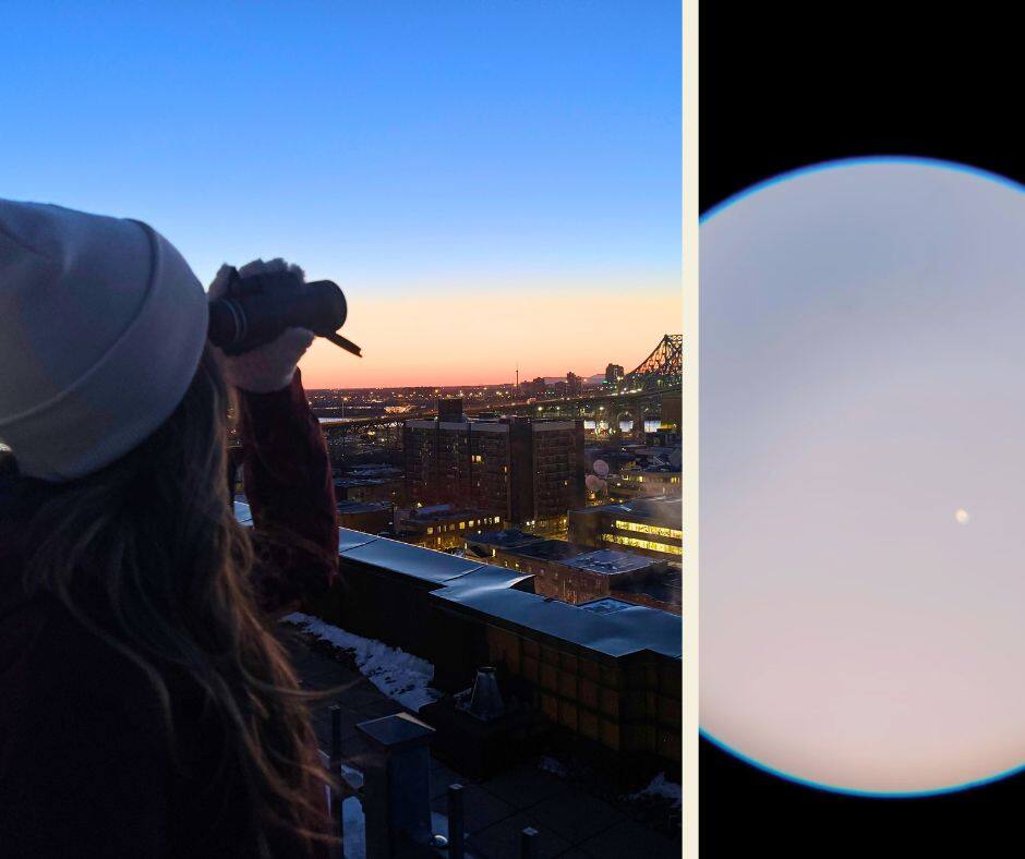 Marie Andrée passionnée d'astronomie