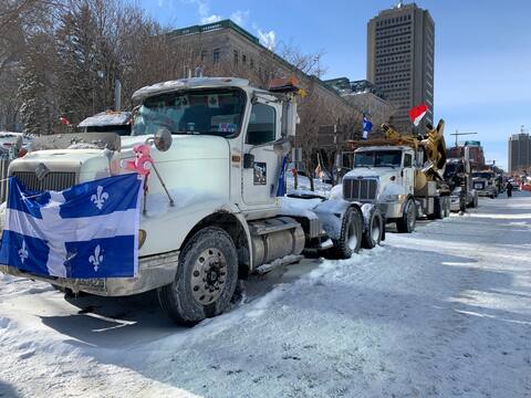 The last day of the demonstration in Quebec