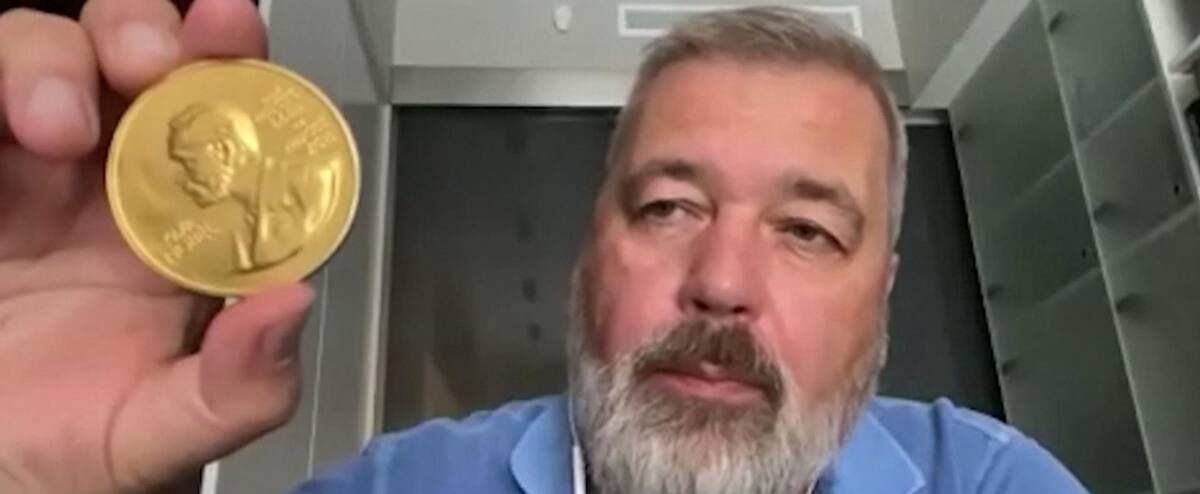 Prix Nobel de la paix, il met aux enchères sa médaille pour l'Ukraine