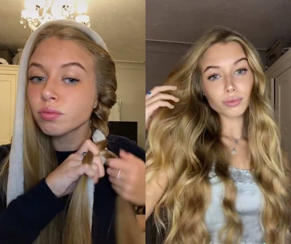 Effet Wavy Cheveux Court Sans Chaleur