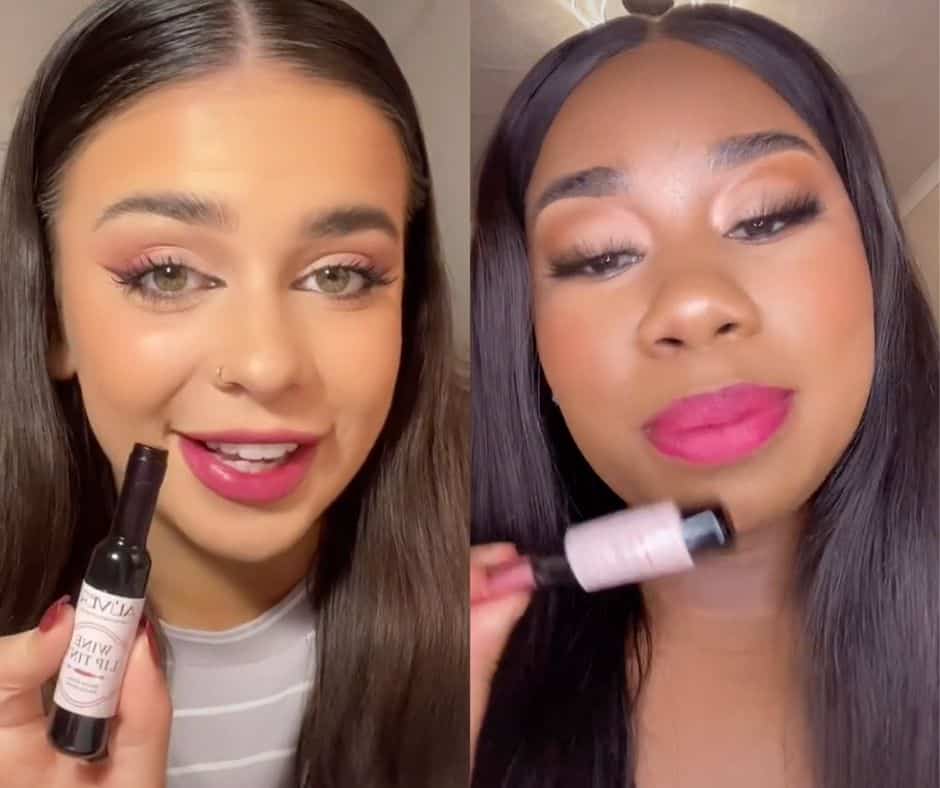 Des encres à lèvres en forme de bouteilles de vin