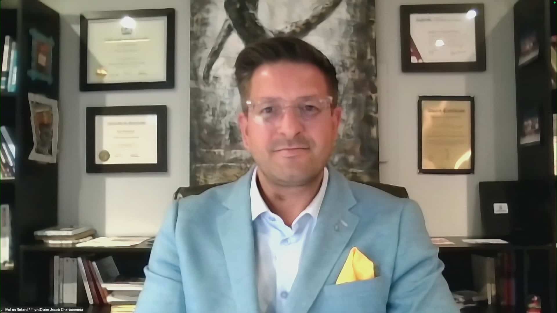 Jacob Charbonneau, président de volenretard.ca, 2 août 2026