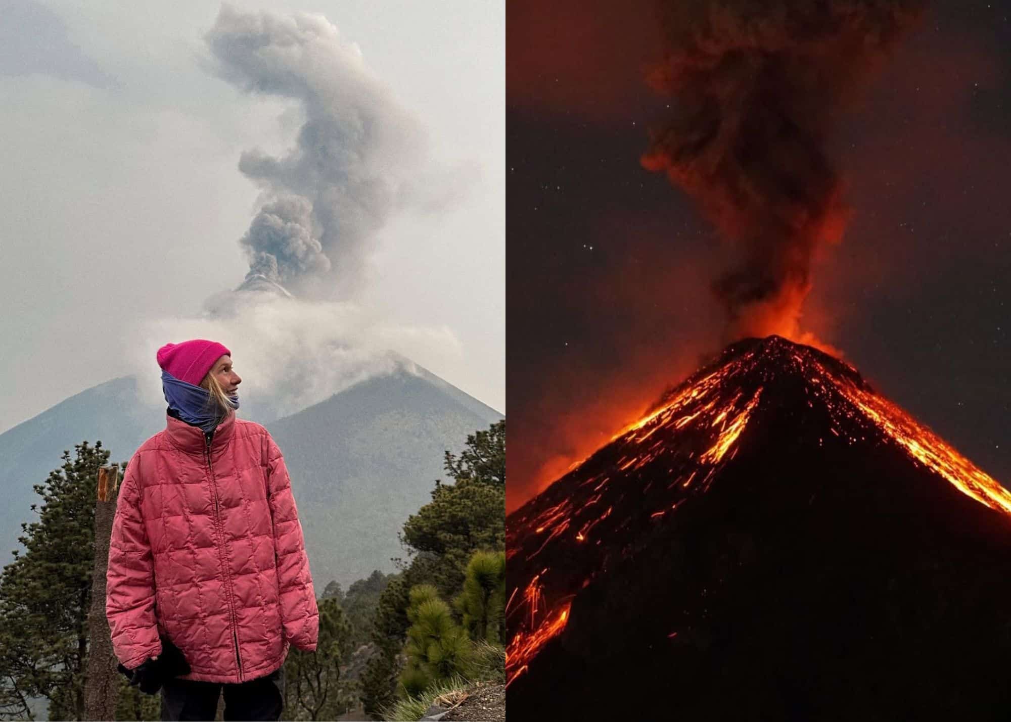 Grosse éruption d'un volcan très fréquenté