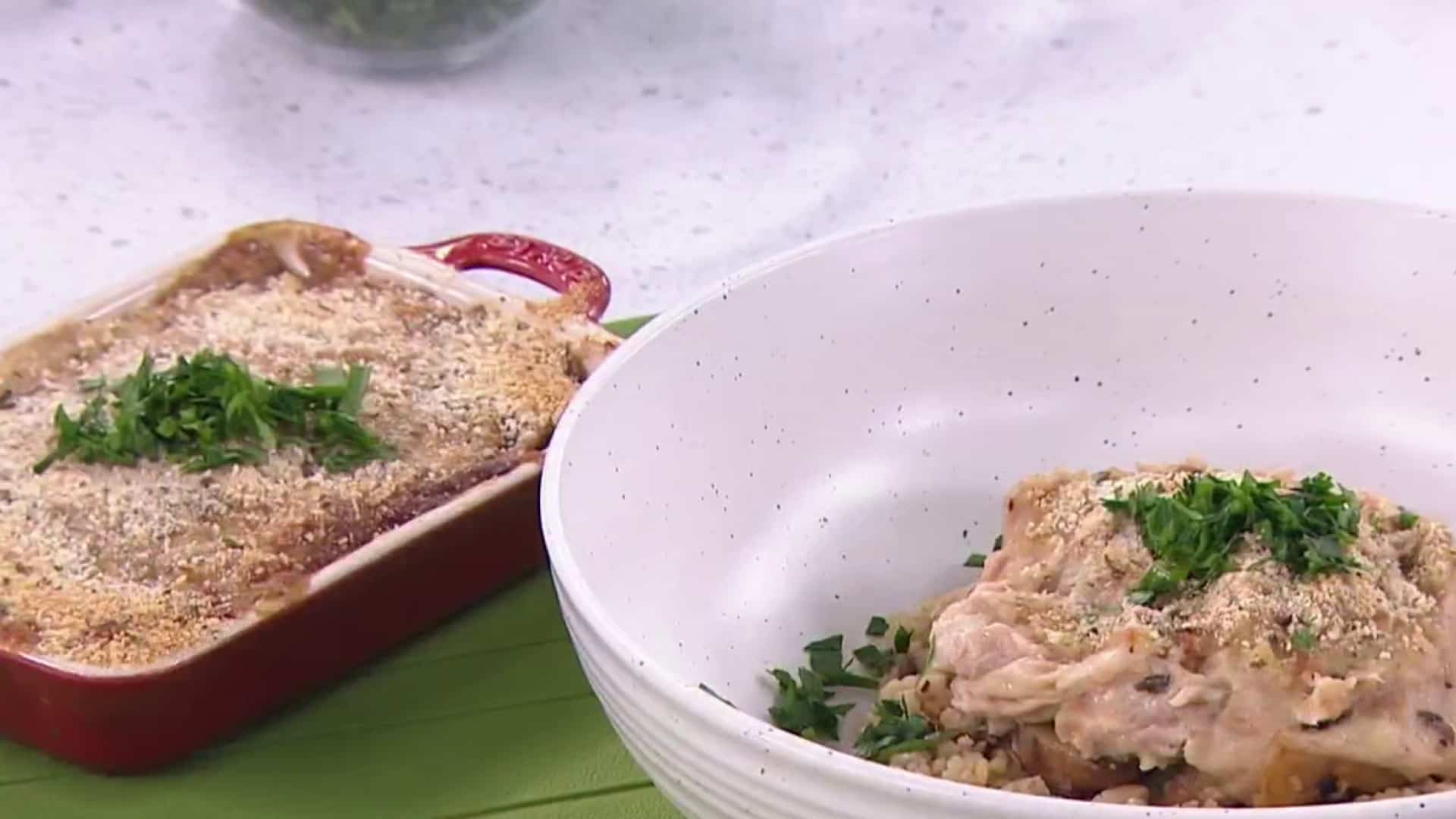 CASSOLETTE DE THON ET CHAMPIGNONS SAUTÉS