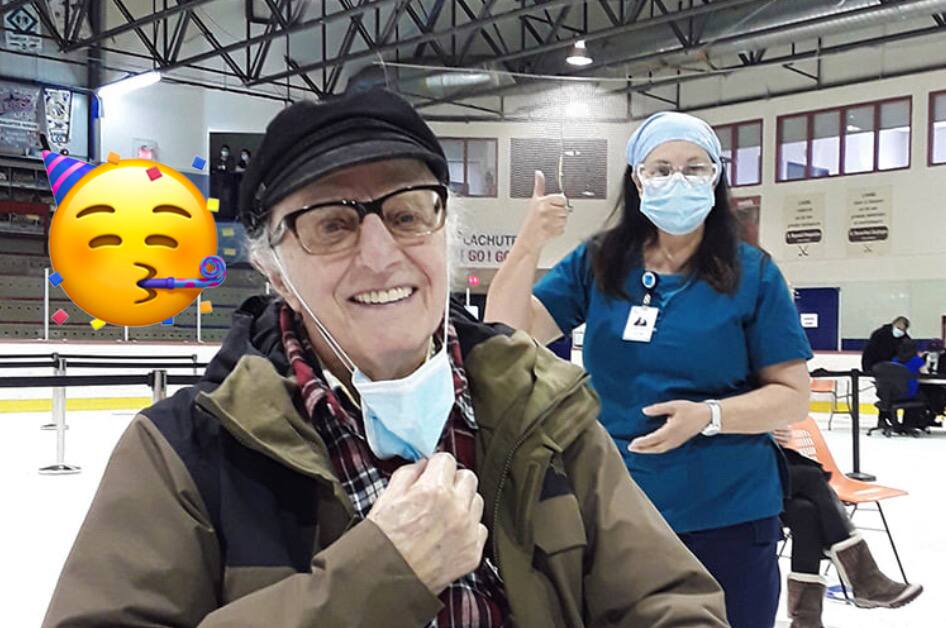 Gilles Vigneault s'est fait vacciner