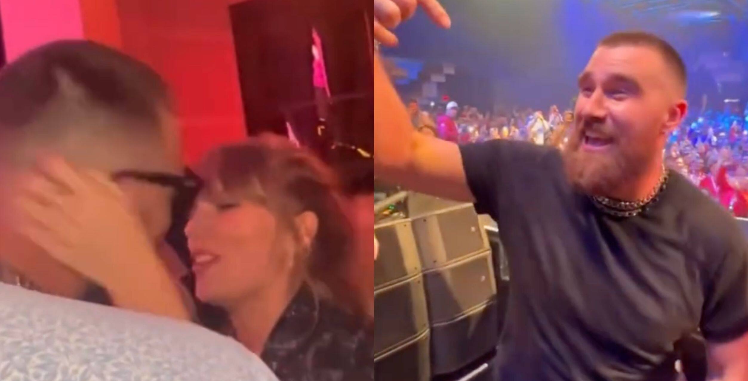 Image principale de l'article Travis Kelce et Taylor Swift font le party 