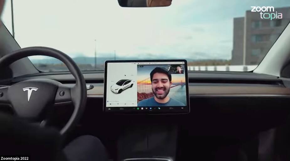 Image principale de l'article Bientôt des conférences Zoom en direct de sa Tesla