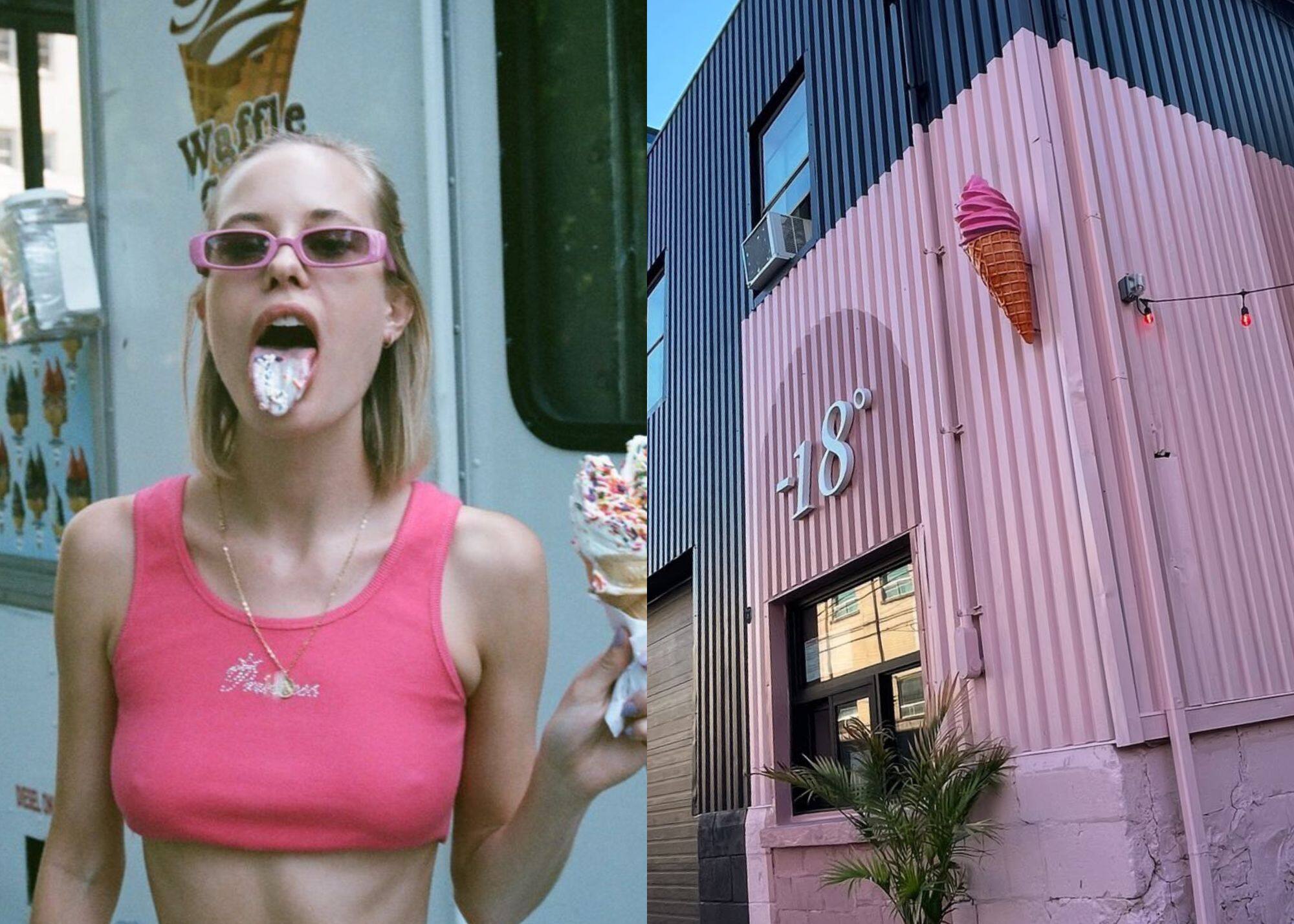 -18°: une nouvelle crèmerie rose ouvre à Mtl