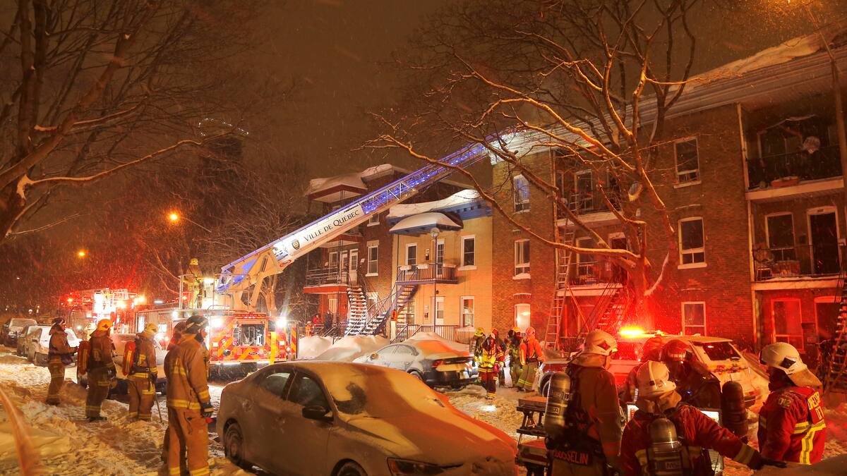 Un incendie met six familles à la rue dans Limoilou