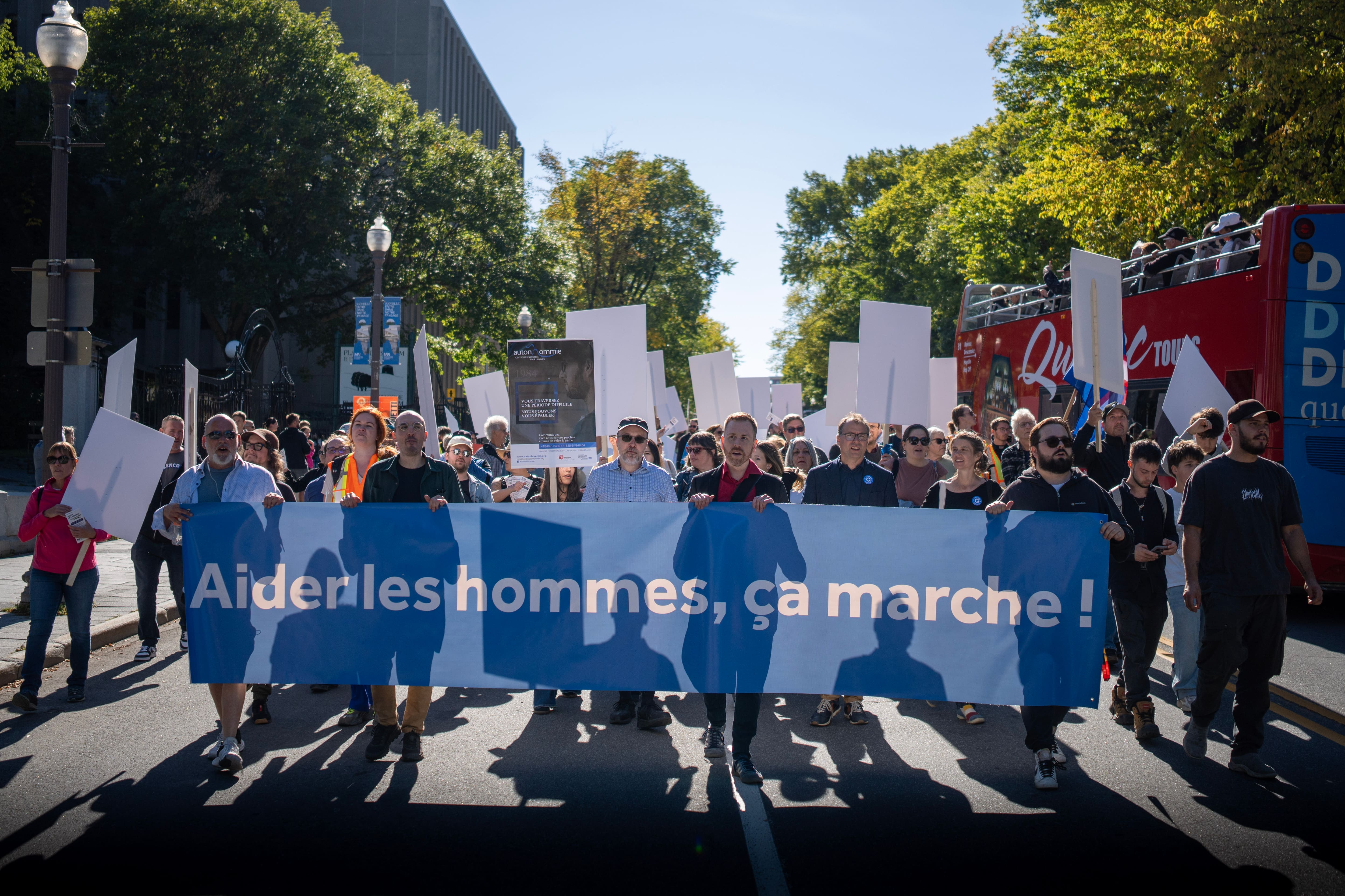 Une marche pour briser le silence autour des enjeux masculins à Québec