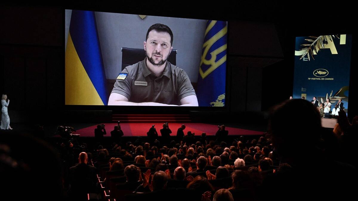 Le Festival de Cannes s'ouvre avec une intervention du président ukrainien Zelensky