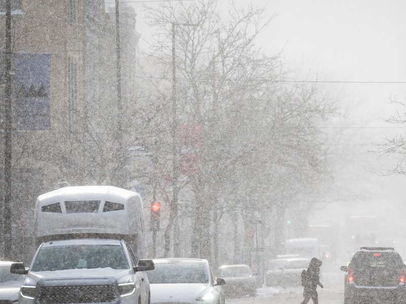 Bourrasques de neige et rafales de 60 km / h dans le sud et le centre du Québec