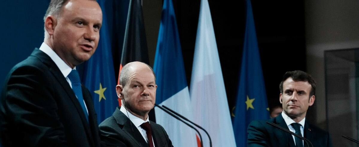 Crise ukrainienne: France, Allemagne et Pologne unis pour éviter une guerre en Europe