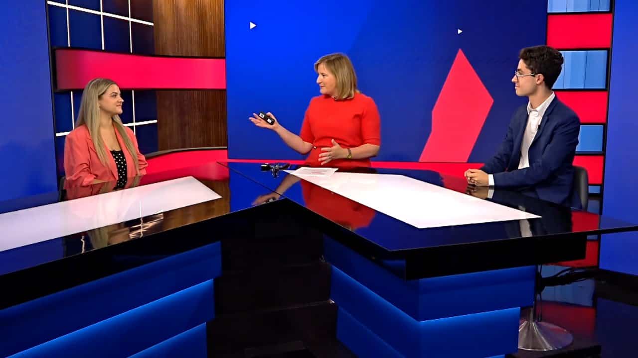 L’actrice Alice Morel-Michaud et le chercheur Étienne-Alexandre Beauregard en entrevue avec l'animatrice Emmanuelle Latraverse, le 28 août 2026.