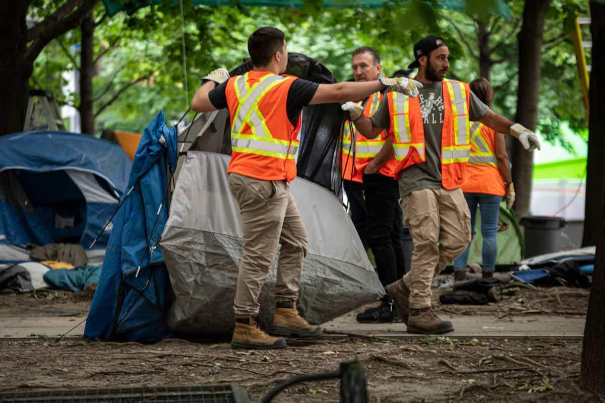 Interdiction pour la Ville de Montréal de démanteler le camp