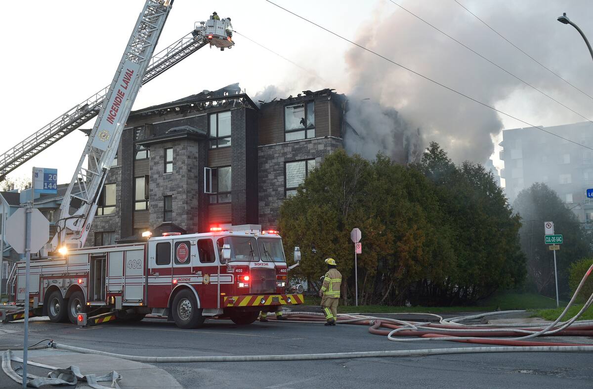 Un incendie &agrave; Laval jette une vingtaine de personnes &agrave; la rue