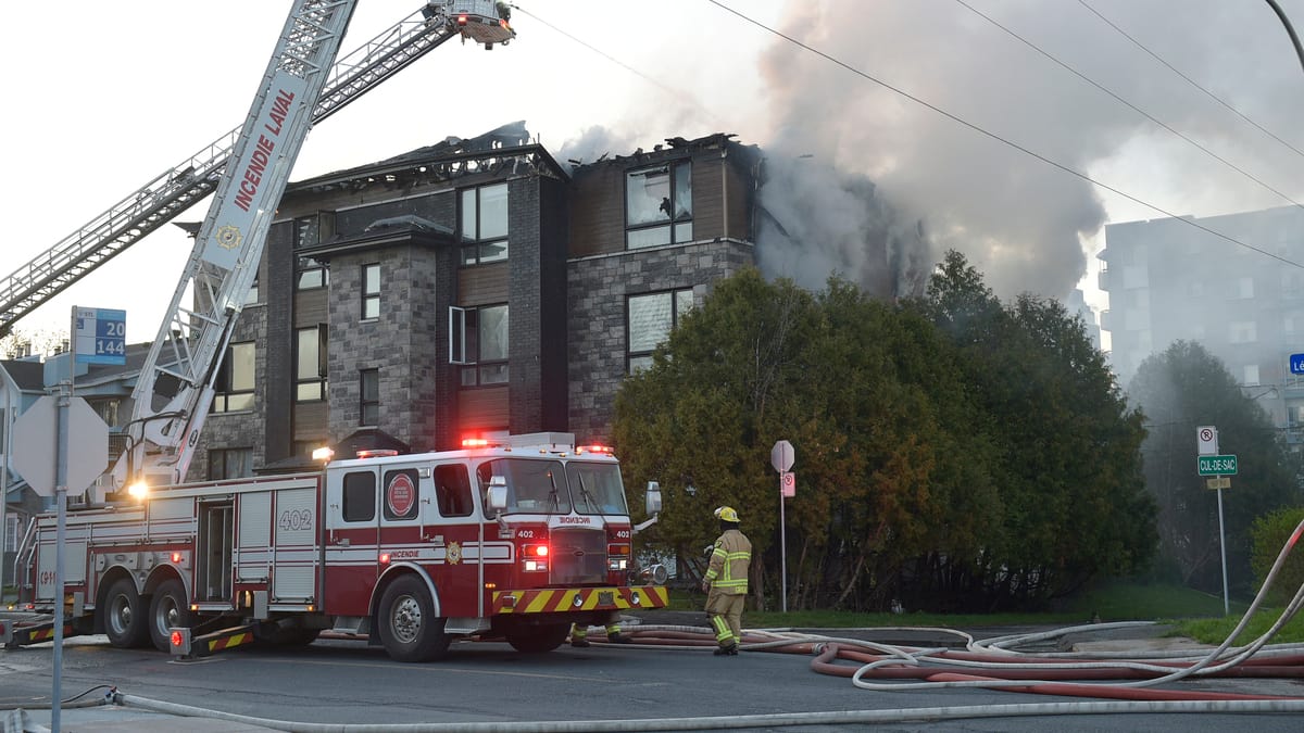 Un incendie à Laval jette une vingtaine de personnes à la rue