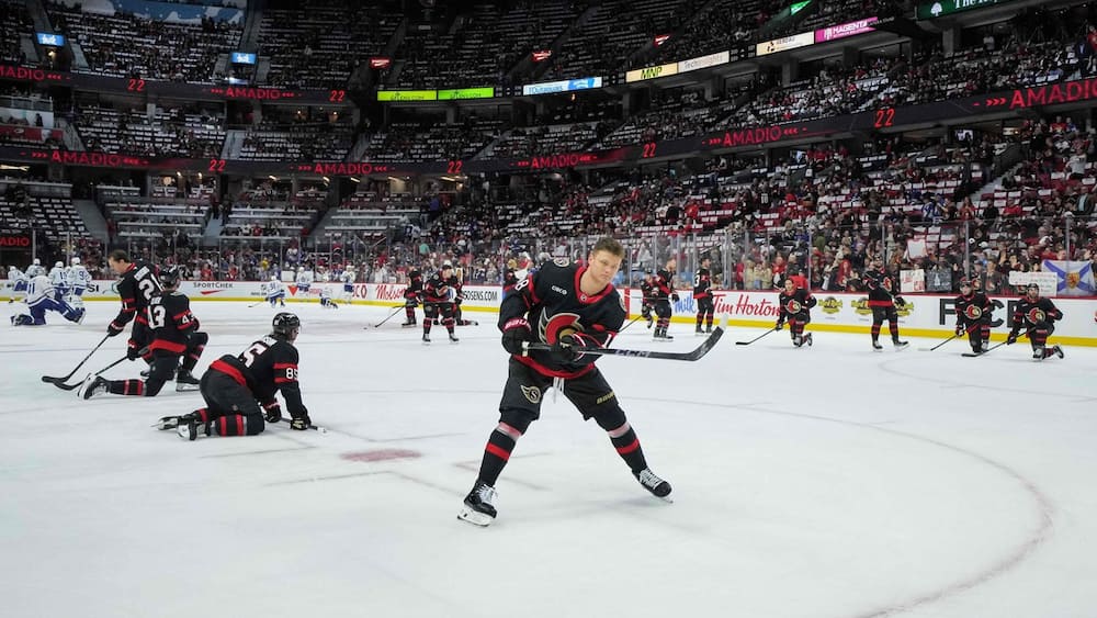 Incident durant la période d'échauffement: des joueurs des Sénateurs dans l'eau chaude?