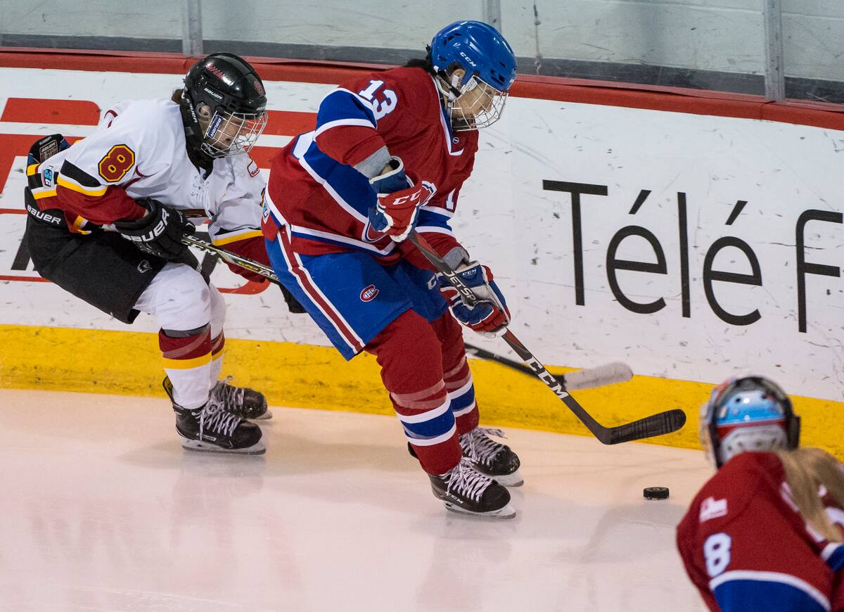 Quand Caroline Ouellette a affronté Dion Phaneuf et Jordan Eberle