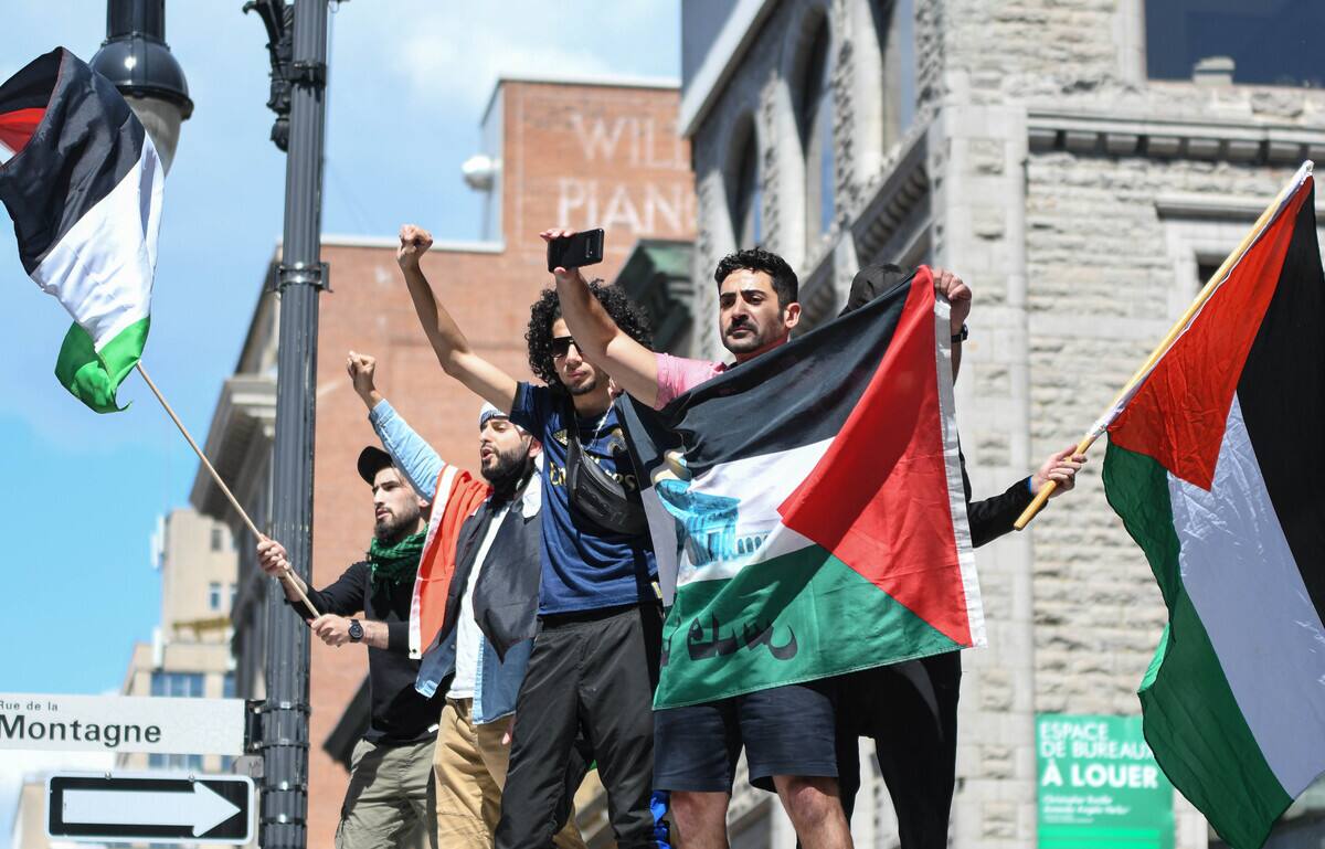 Des milliers de manifestants en soutien à la Palestine à Montréal JDM