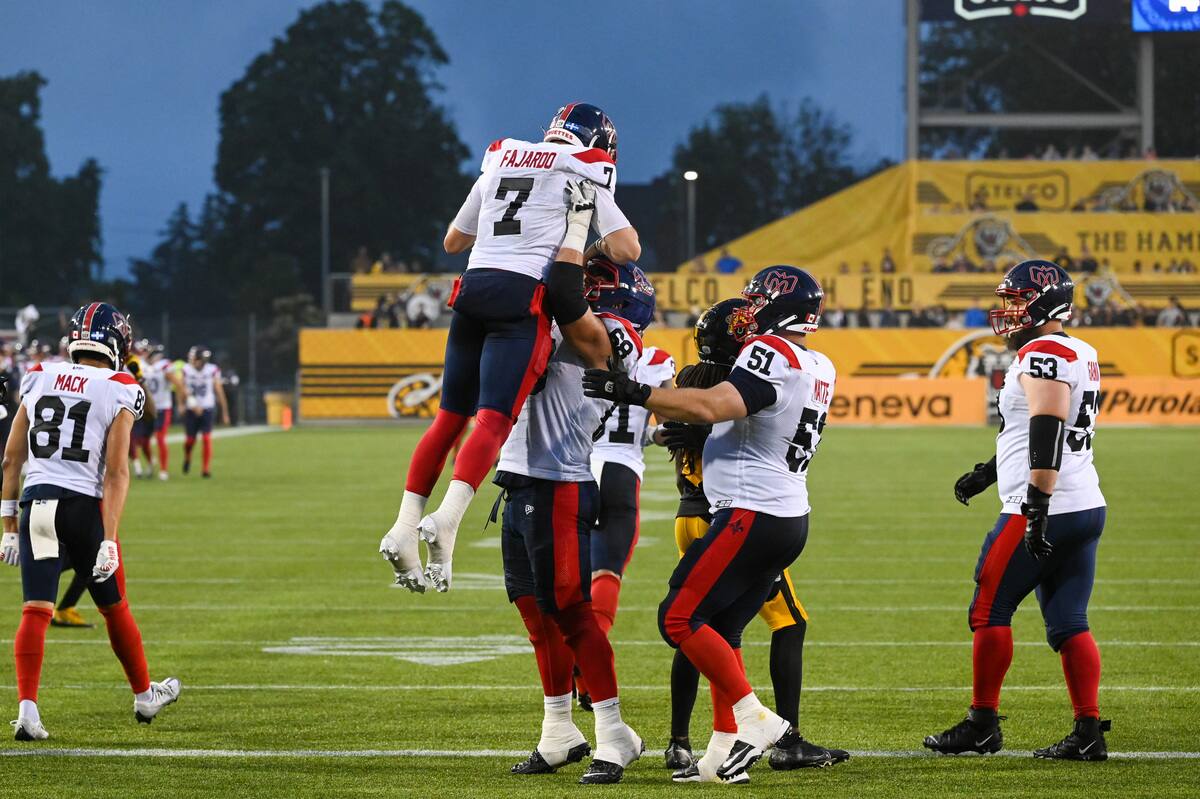 Football: les Alouettes repoussent facilement les Tiger-Cats