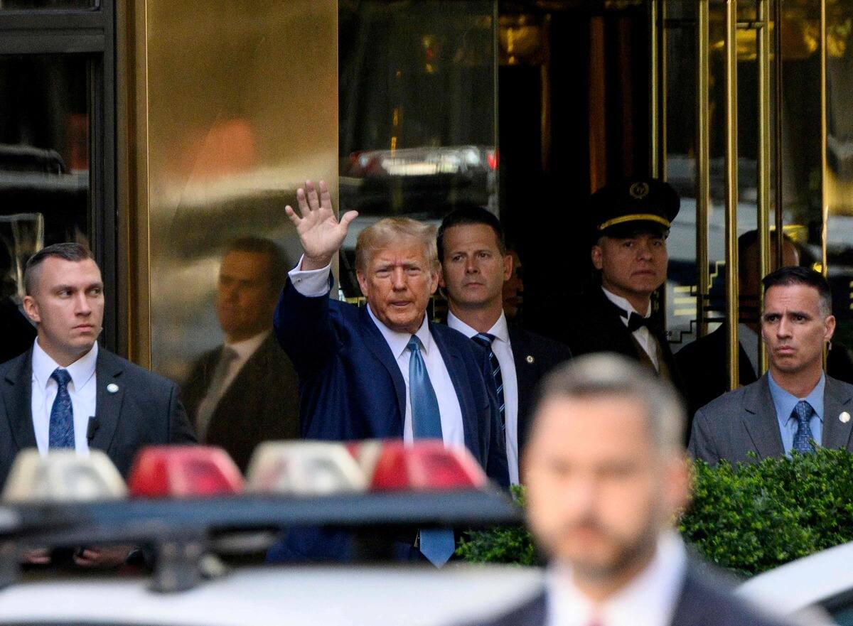 Donald Trump again appeared before a judge in New York in a civil case