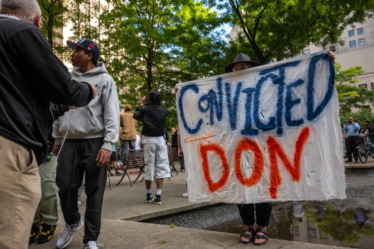 Proc&egrave;s de Donald Trump: des cris de joie entendus pendant le verdict de culpabilit&eacute;