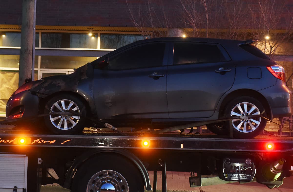 Perte totale: un v&eacute;hicule incendi&eacute; &agrave; Montr&eacute;al-Nord