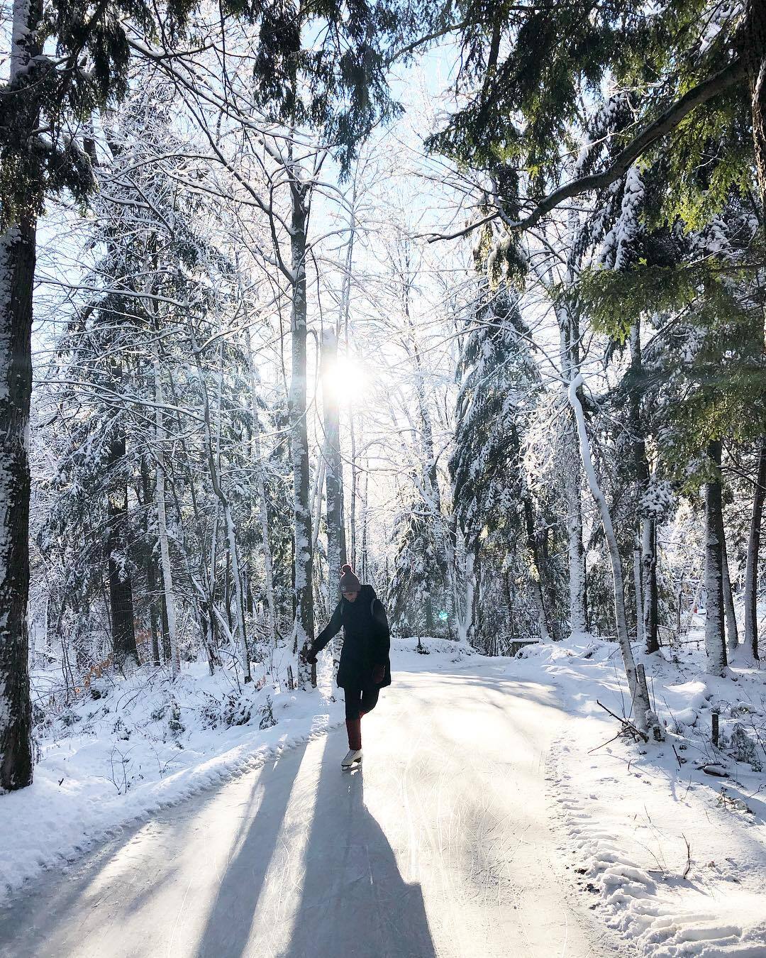 8 Beaux Sentiers Glaces Ou Patiner En Foret Au Quebec Jdm