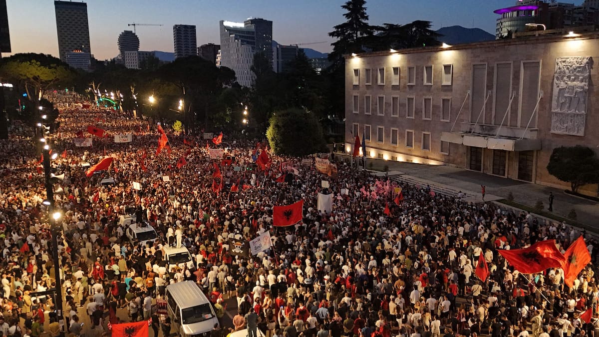 “Albania not for sale”: massive mobilization against a real estate project linked to the Trump family “Albania not for sale”: massive mobilization against a real estate project linked to the Trump family