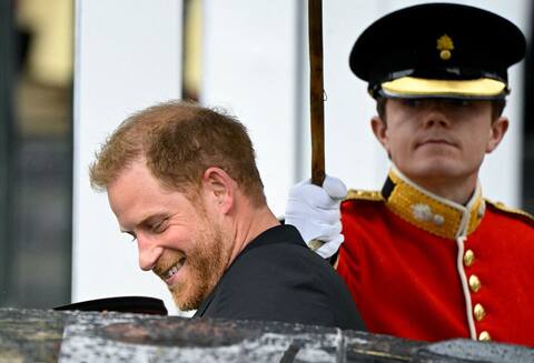 Prince Harry discreet at the coronation of Charles III