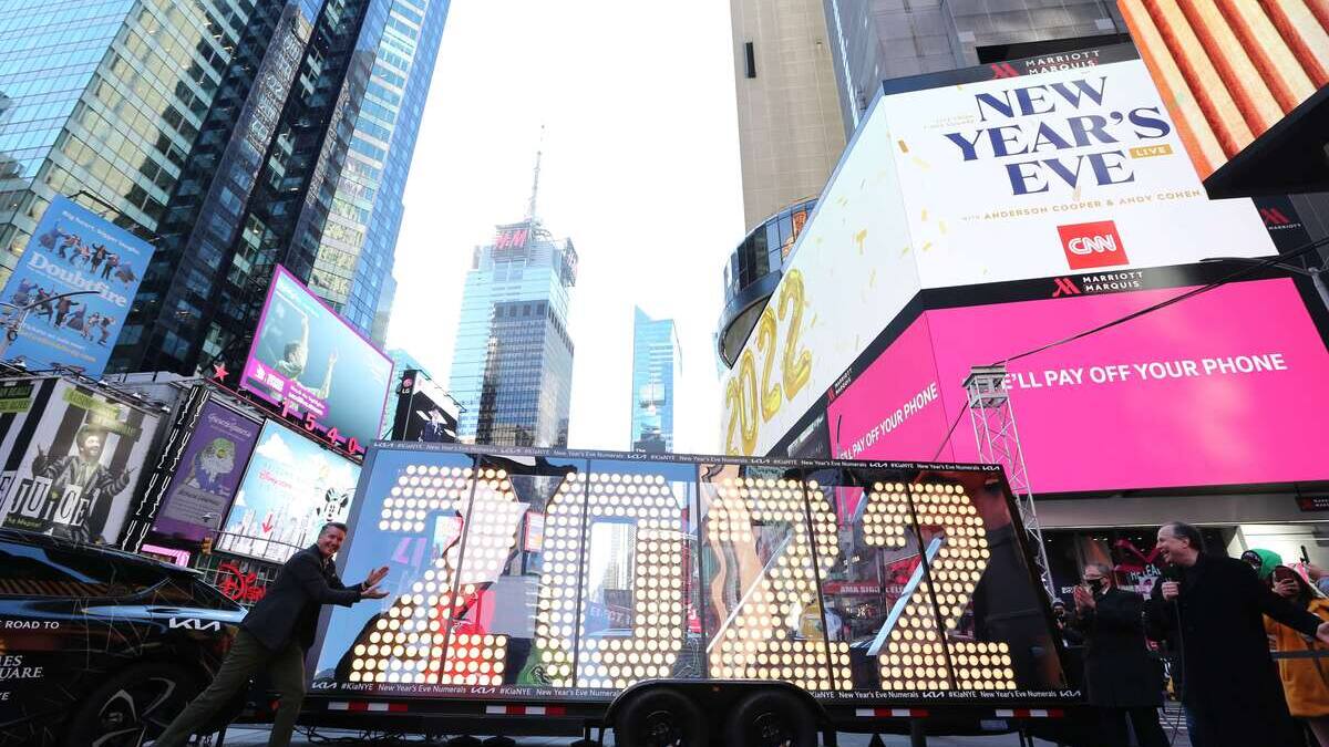 Avec Omicron, moins de monde et des masques pour le Nouvel An à Times Square