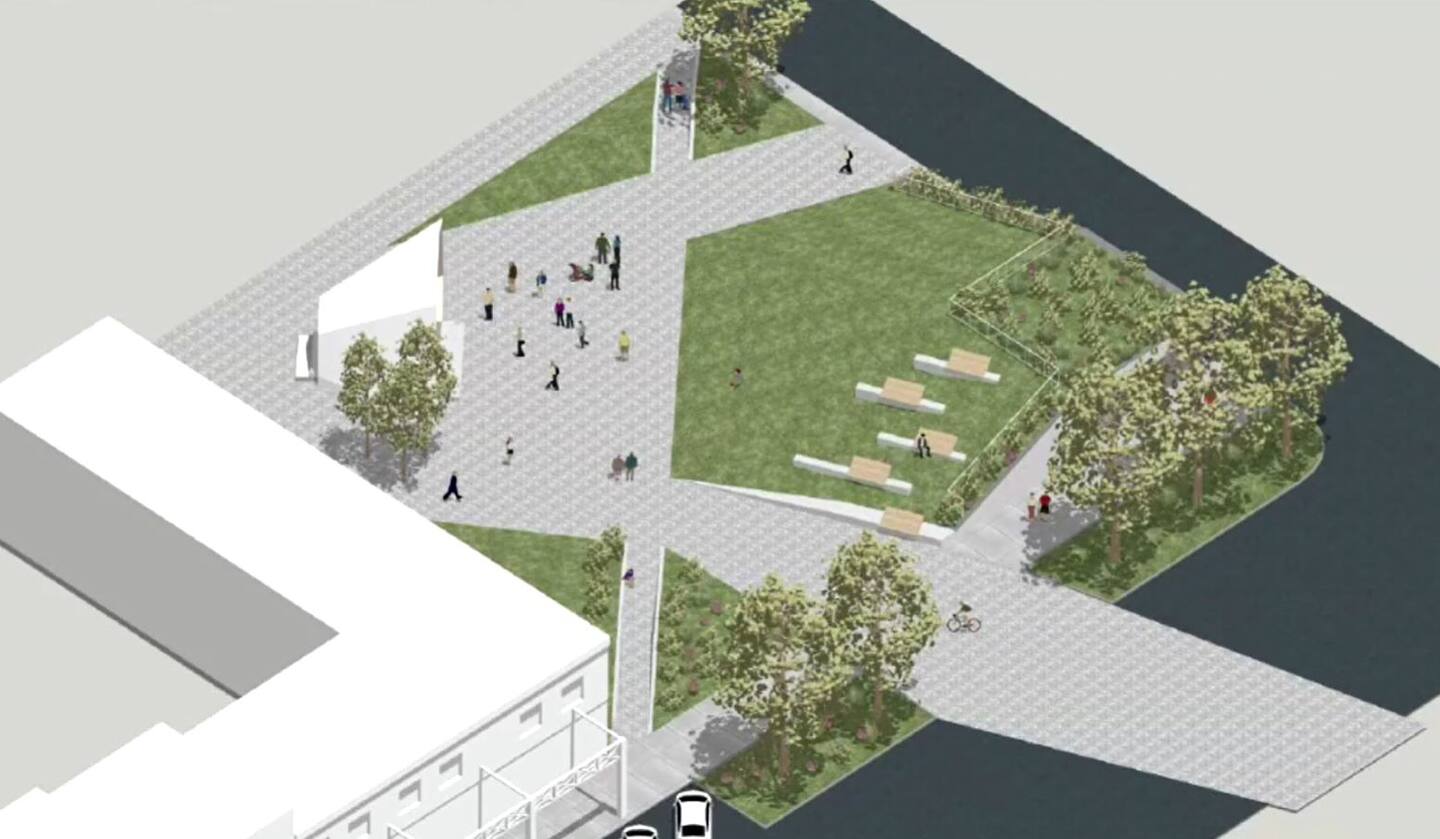 Vers le réaménagement d'une place publique à Baie-Comeau