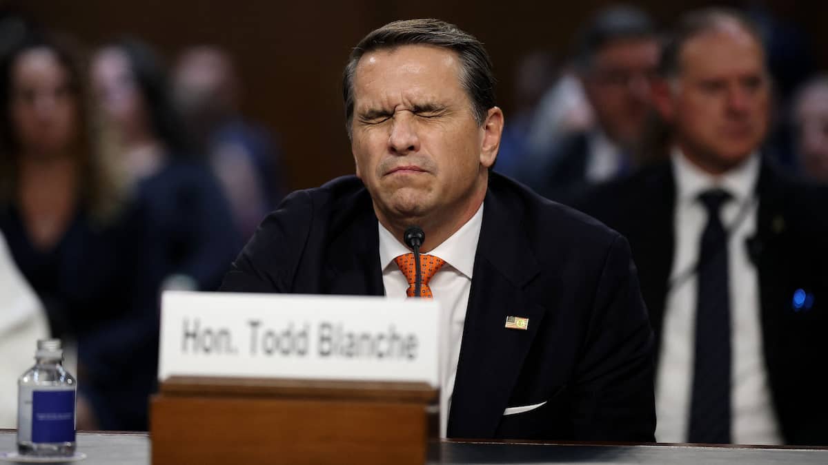 Trump’s chosen Justice Minister, Todd Blanche, faces the Senate Trump’s chosen Justice Minister, Todd Blanche, faces the Senate