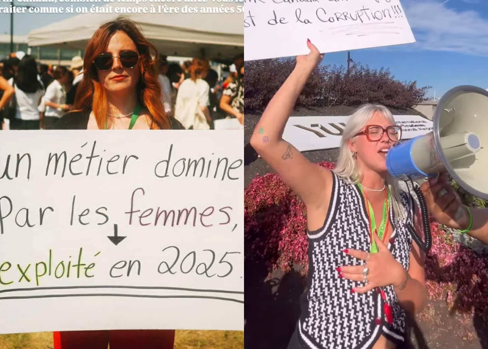 16 photos d’agents de bord durant la grève