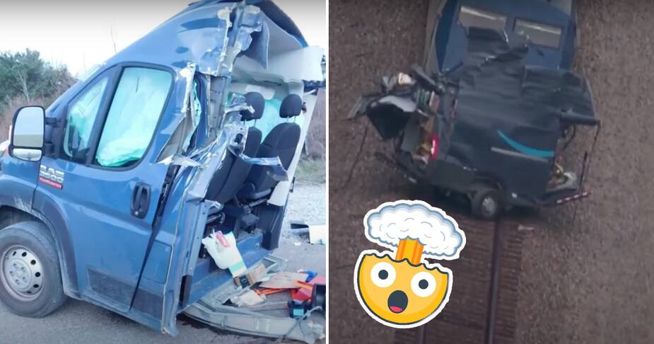 Image principale de l'article Un livreur Amazon échappe à une mort certaine