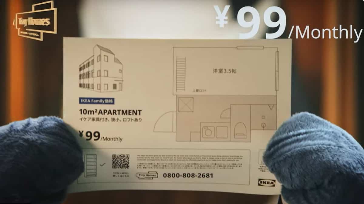 Ikea offre un mini-appartement à 1$ par mois